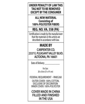 500-thread-count 100% Cotton Cover Side Sleeper Pillow, King