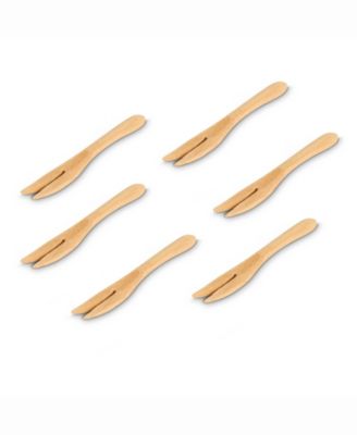 Maison Du Fromage 19-Piece Burnished Bamboo Charcuterie Rectangular Cheese Board and Tools Set