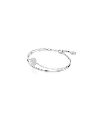 White, Rhodium Plated or Rose Gold-Tone Meteora Bangle Bracelet
