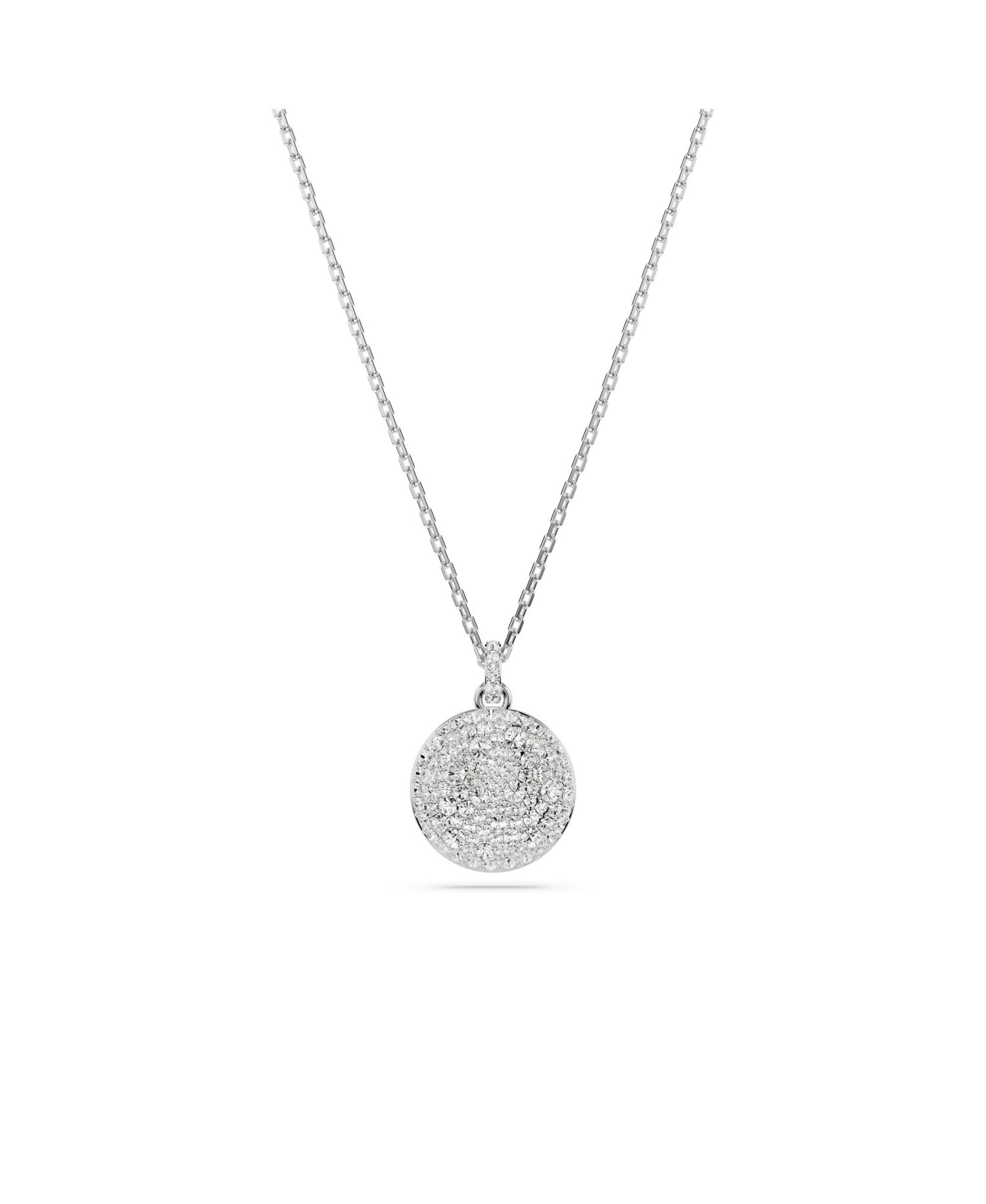 White, Rhodium Plated or Rose-Gold Tone or Gold-Tone Meteora Layered Pendant Necklace