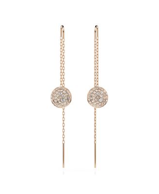 White, Rhodium Plated or Rose-Gold Tone Meteora Drop Earrings