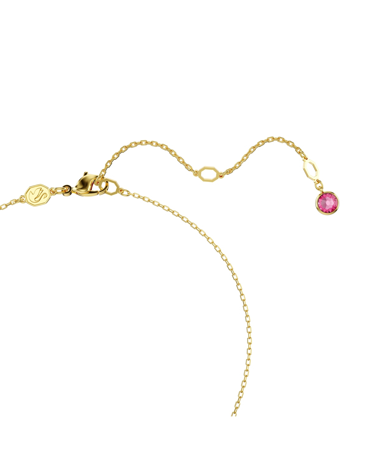 Shop Swarovski Mixed Cuts, Crystal  Imitation Pearl, Flower, Pink, Gold-tone Gema Pendant Necklace