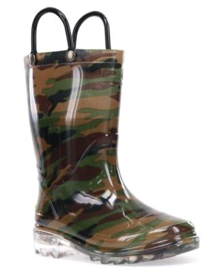 Toddler & Little Boy's Lighted Camo Rain Boot