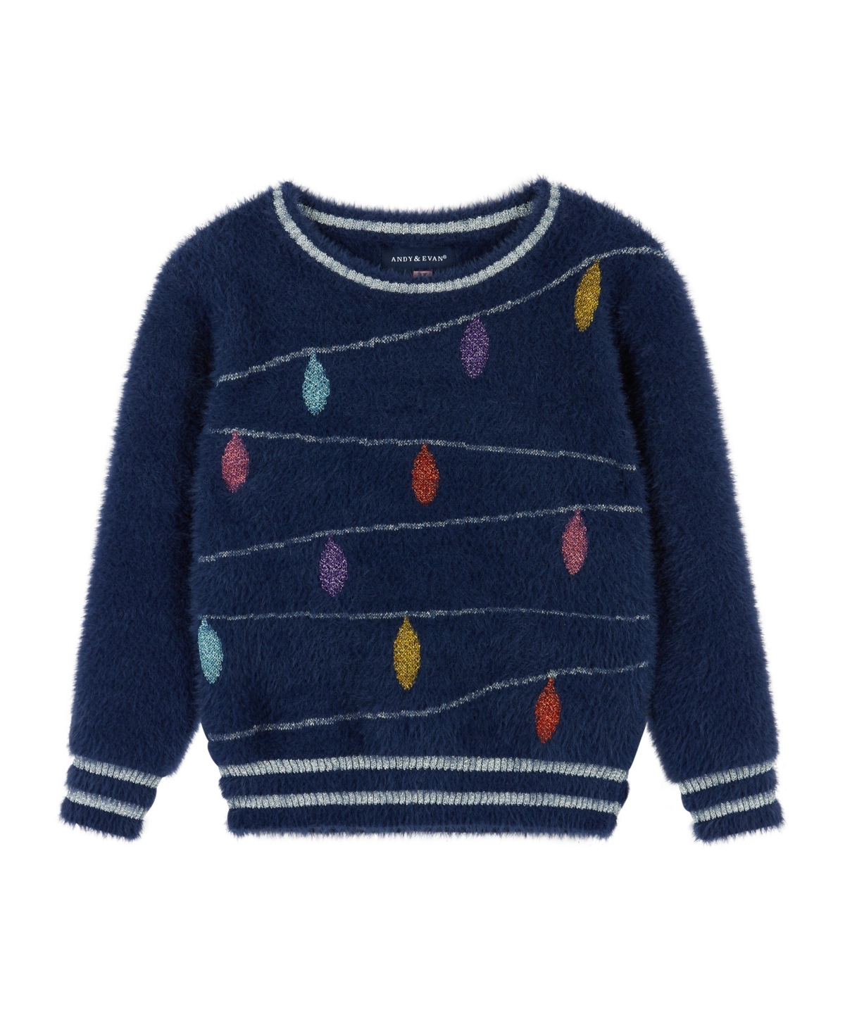 Andy & Evan Little Girls Toddler/Child Holiday Lights Sweater & Legging Set