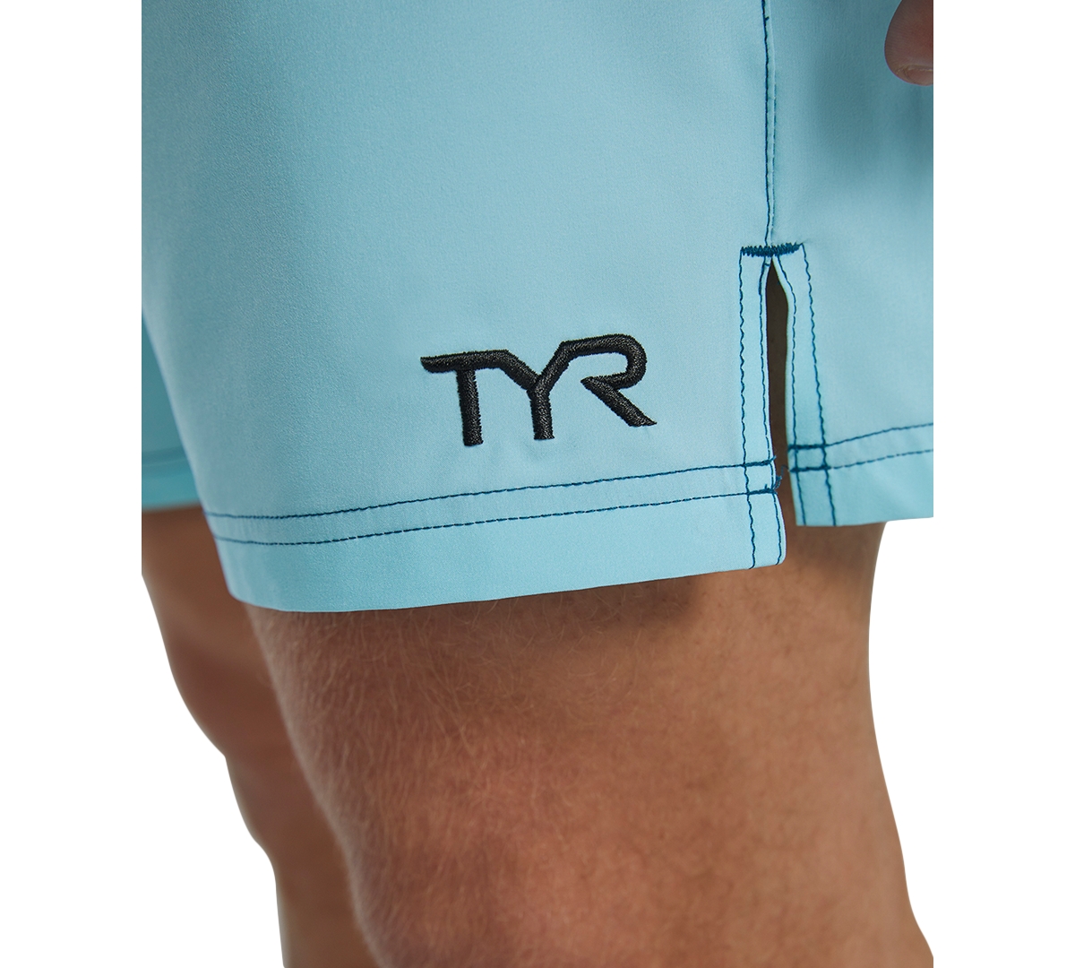 Shop Tyr Men's Skua Color Block Performance 7" Volley Shorts In Teal,multi