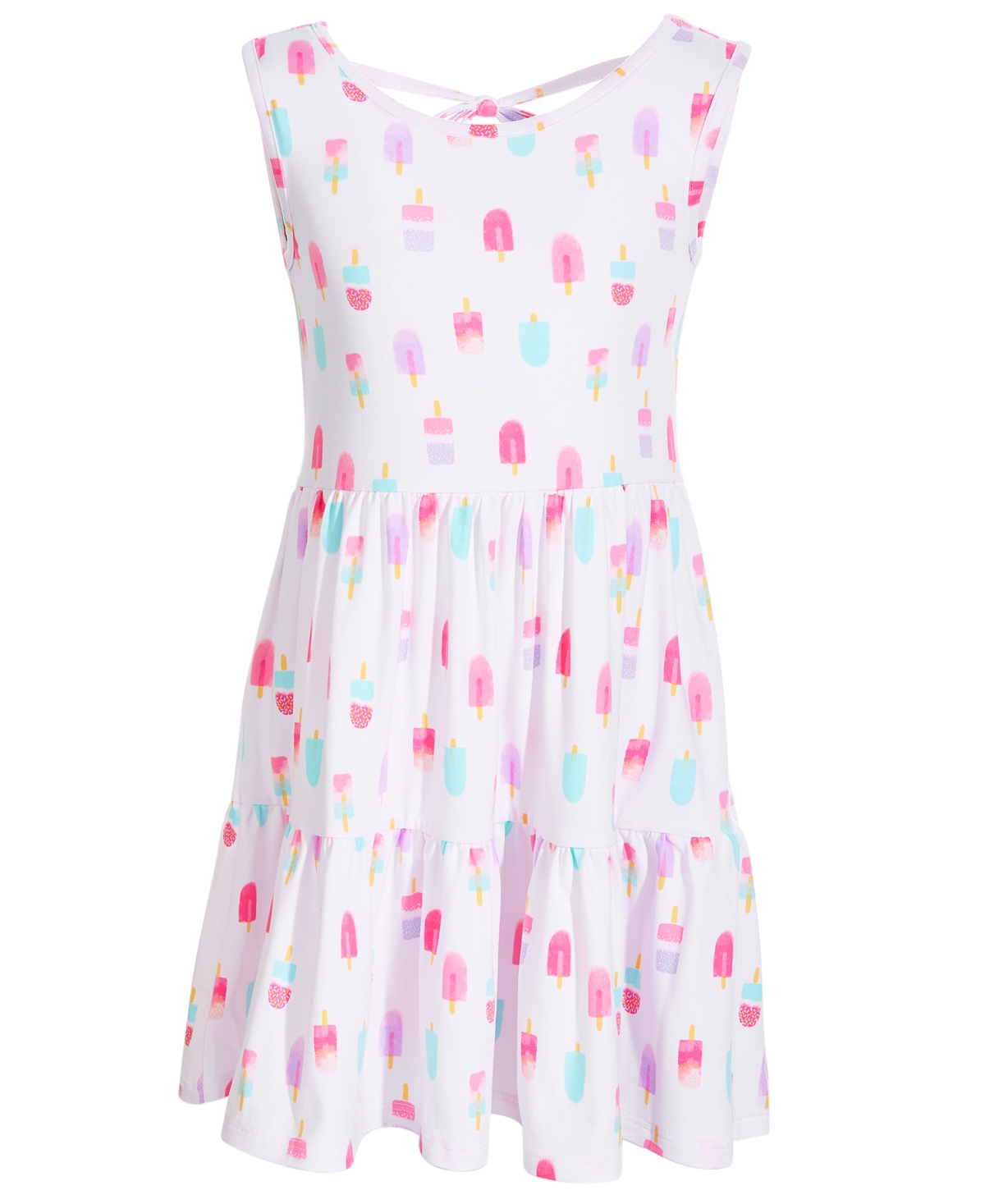 Shop Epic Threads Toddler & Little Girls Popsicle-print Skater Tank Dress, Created For Macy's In Bright White