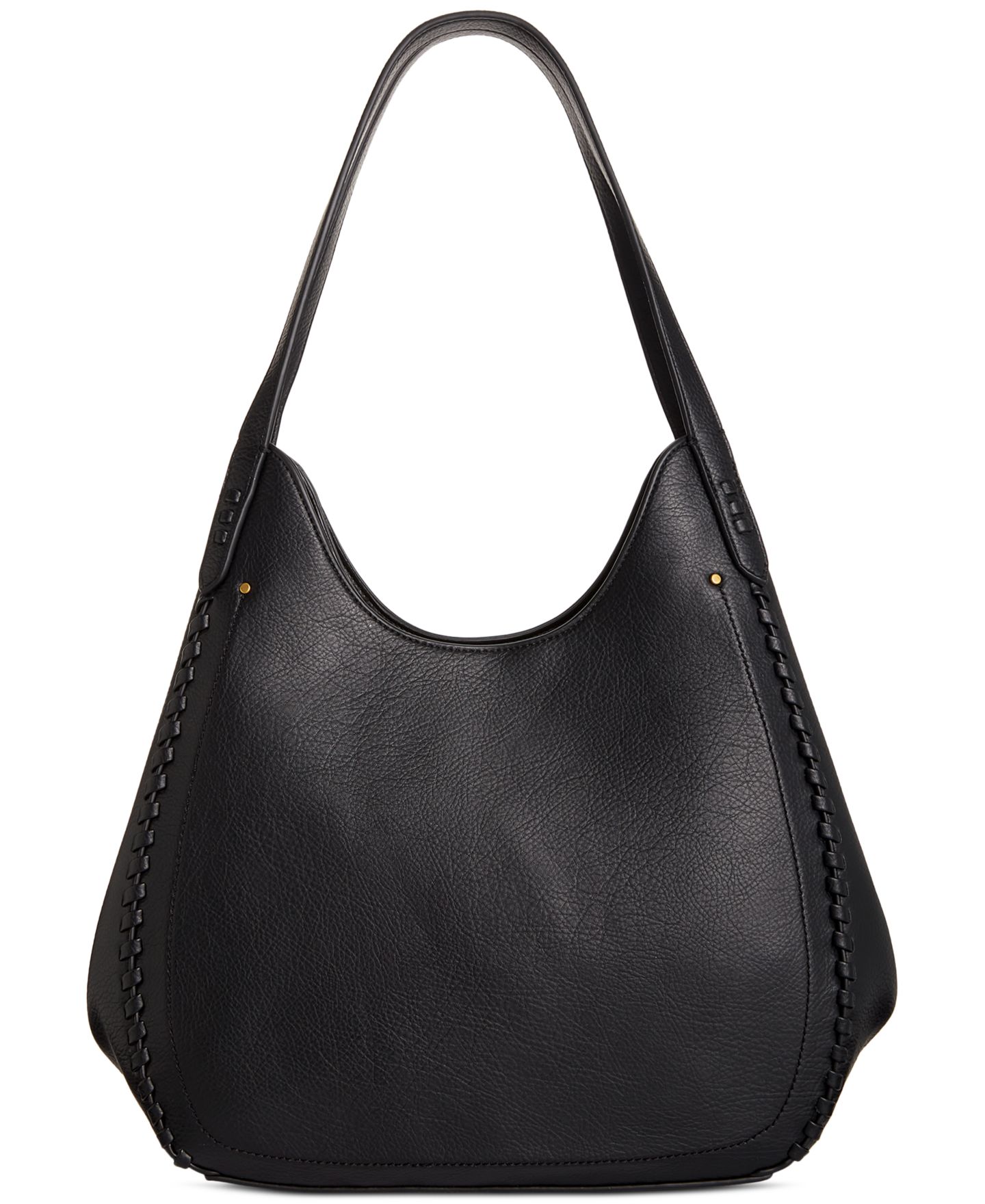 Женская сумка Style & Co Whip-Stitch Soft 4-Poster Tote, цвет: Чёрный — фото 1