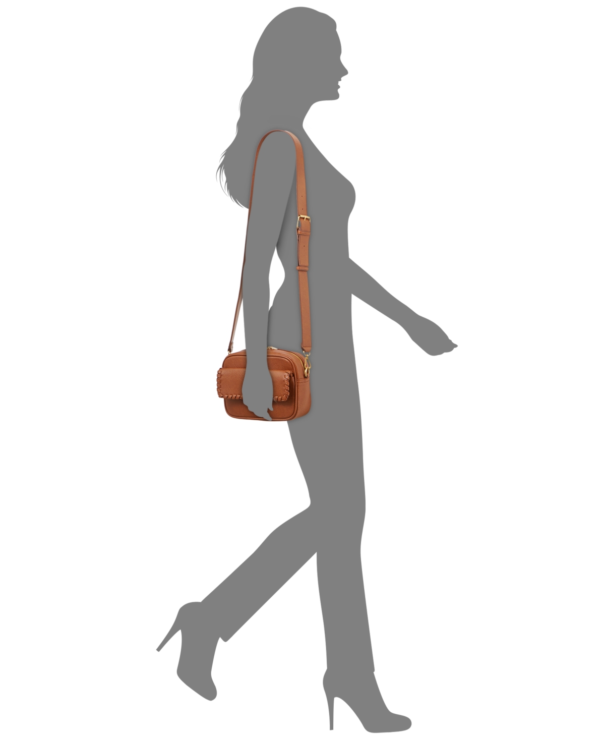 Style & Co Whip-Stitch Camera Crossbody, Created for Macy's