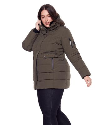 Plus Size Kootney Mid-Length Parka Coat