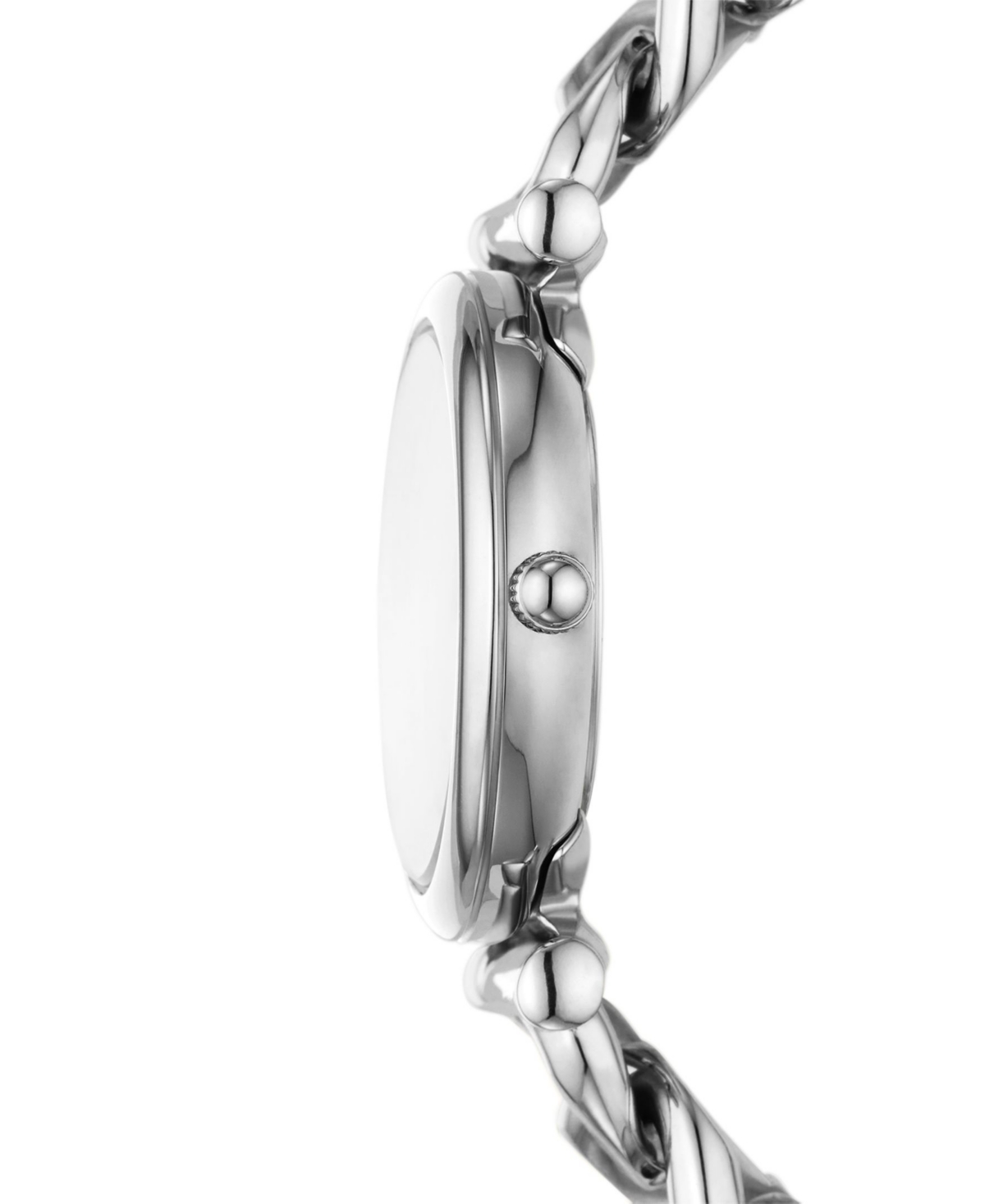 Fossil Women's Carlie Three-hand Gold-tone Stainless Steel Watch 28mm In Silver