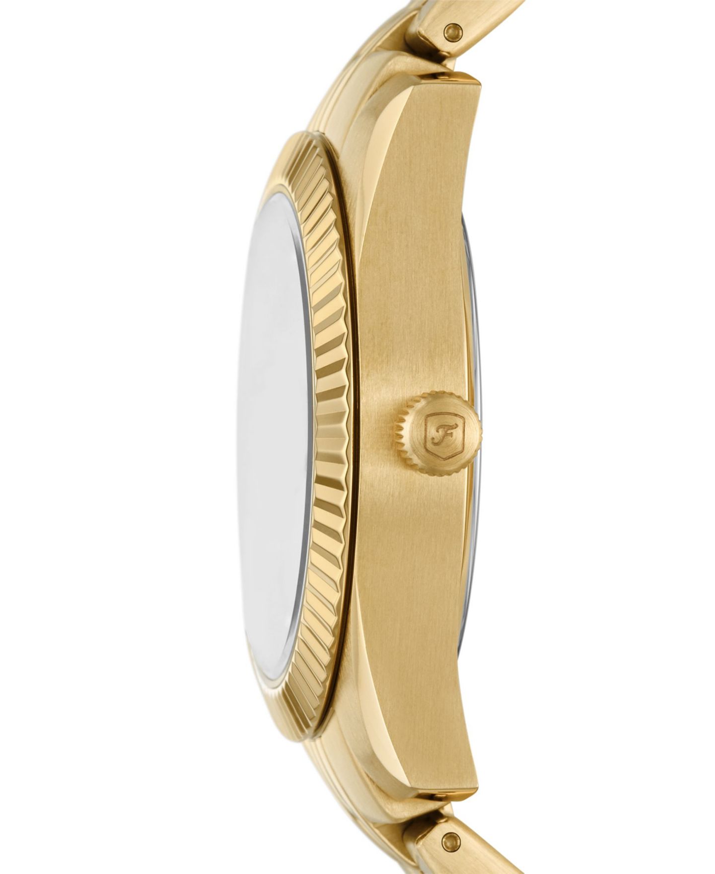 Женские часы Fossil Scarlette Three-Hand Date Gold-Tone Stainless Steel Watch 32mm — фото 2