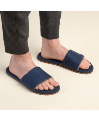 Men's Soft Slide Indoor / Outdoor Natural Rubber Sole House Shoes