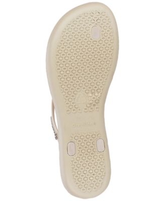 Women's Wave Heart Sparkle Flip-Flop Sandals