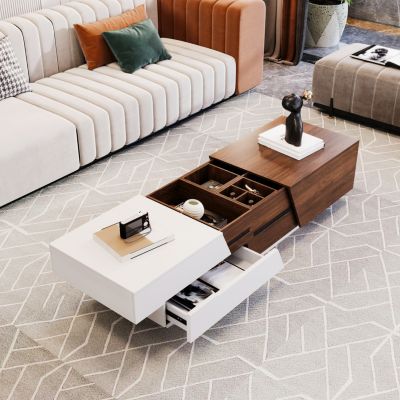 Extendable Coffee Table with Storage