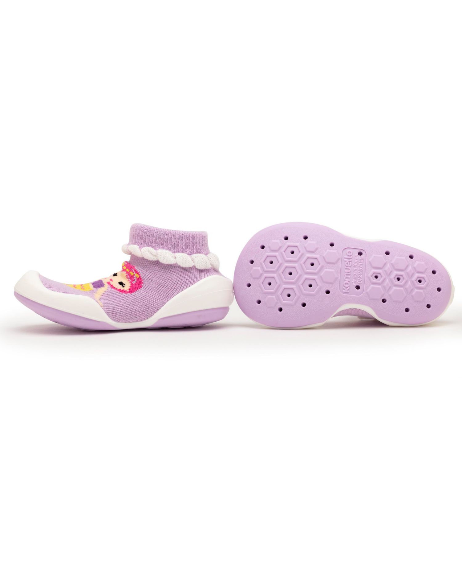 Baby Girls First Walk Sock Shoes Mermaid Sisters