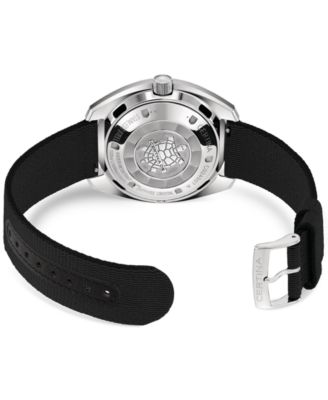 Men's Swiss Automatic DS PH1000M Powermatic 80 Black Synthetic Strap Watch 44mm