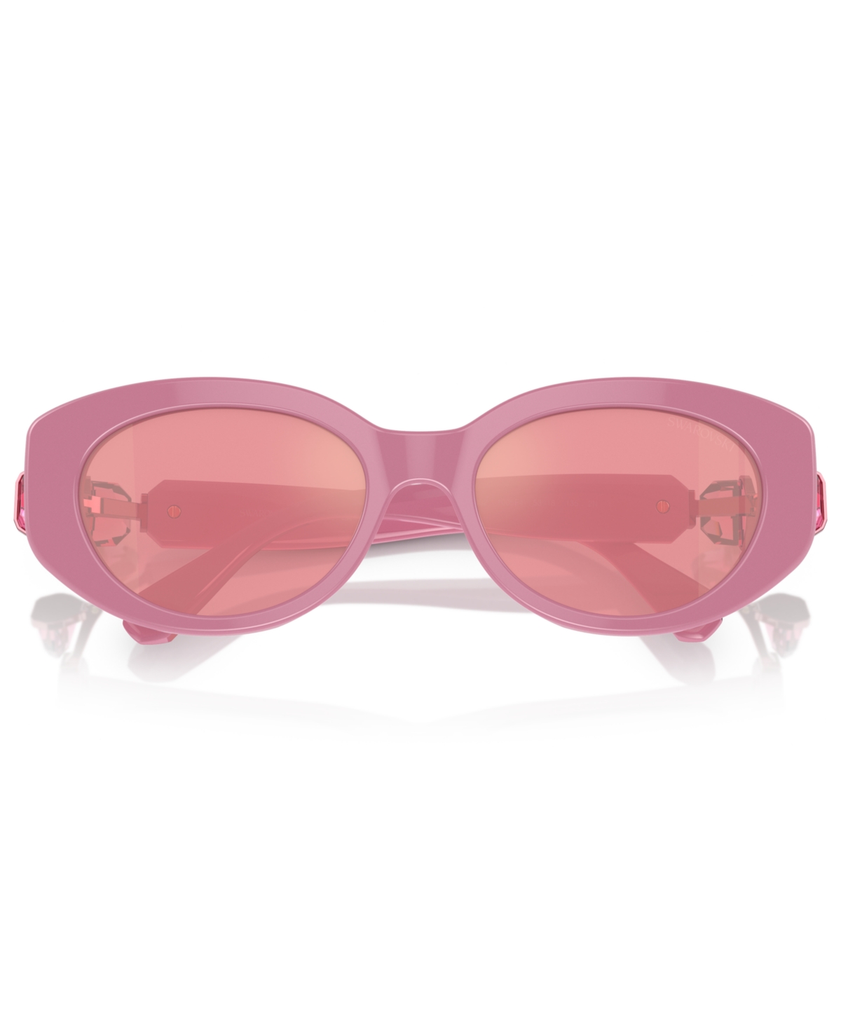 Swarovski Crystal-embellished Cat-eye Frame Sunglasses In Pink