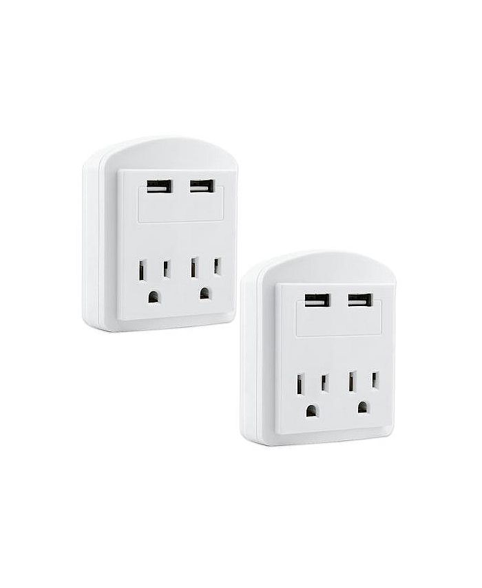5 Core Outlet Extender USB Wall Plug Charger w Surge Protector Multi