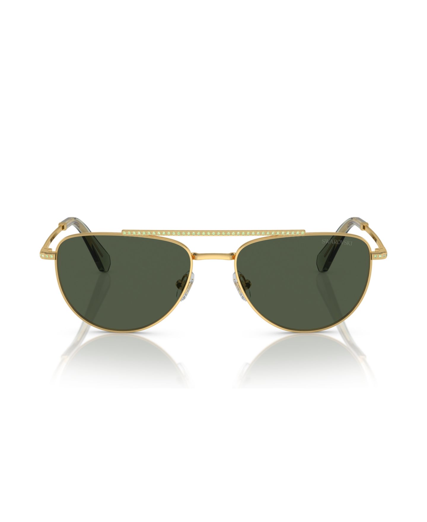 Женские солнцезащитные очки Swarovski Sunglasses SK7007, цвет: Золотой — фото 2
