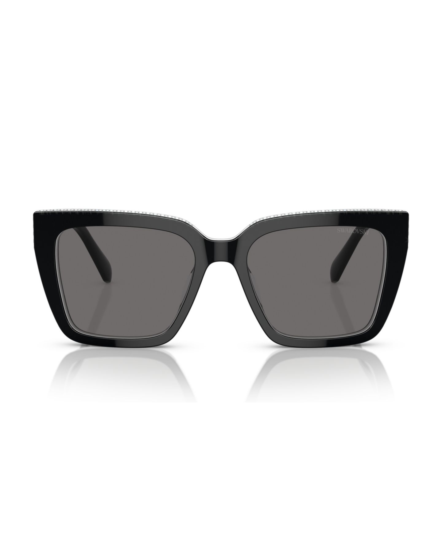 Женские солнцезащитные очки Swarovski Polarized Sunglasses, SK6013, цвет: Чёрный — фото 2