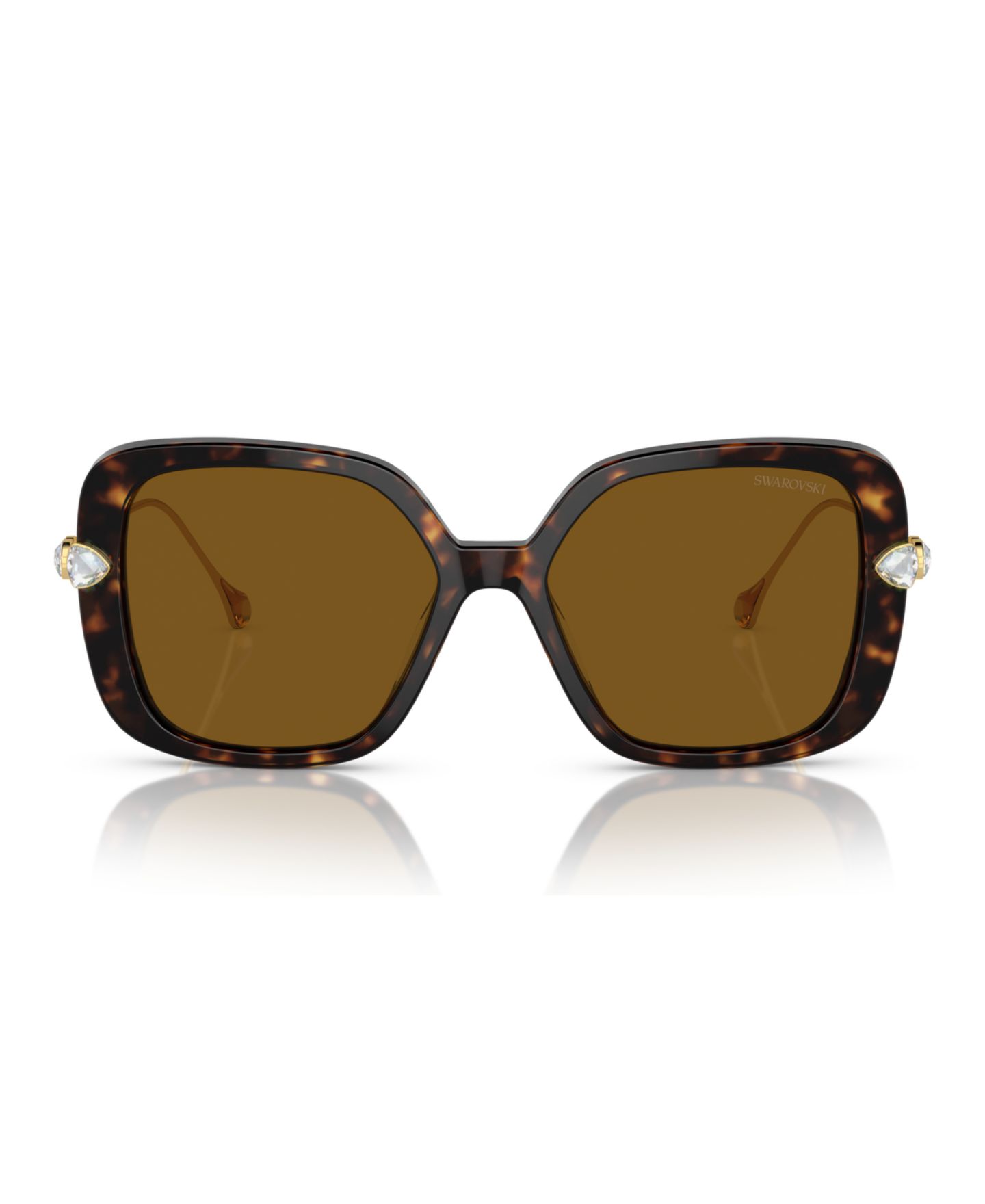 Женские солнцезащитные очки Swarovski Polarized Sunglasses, SK6011, цвет: Гавана — фото 2