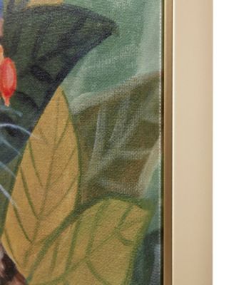 Pet Portrait Bohemian Cat In Forest Framed Canvas Wall Art