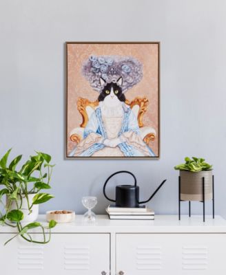 Pet Portrait Bridger Kitty Framed Canvas Wall Art