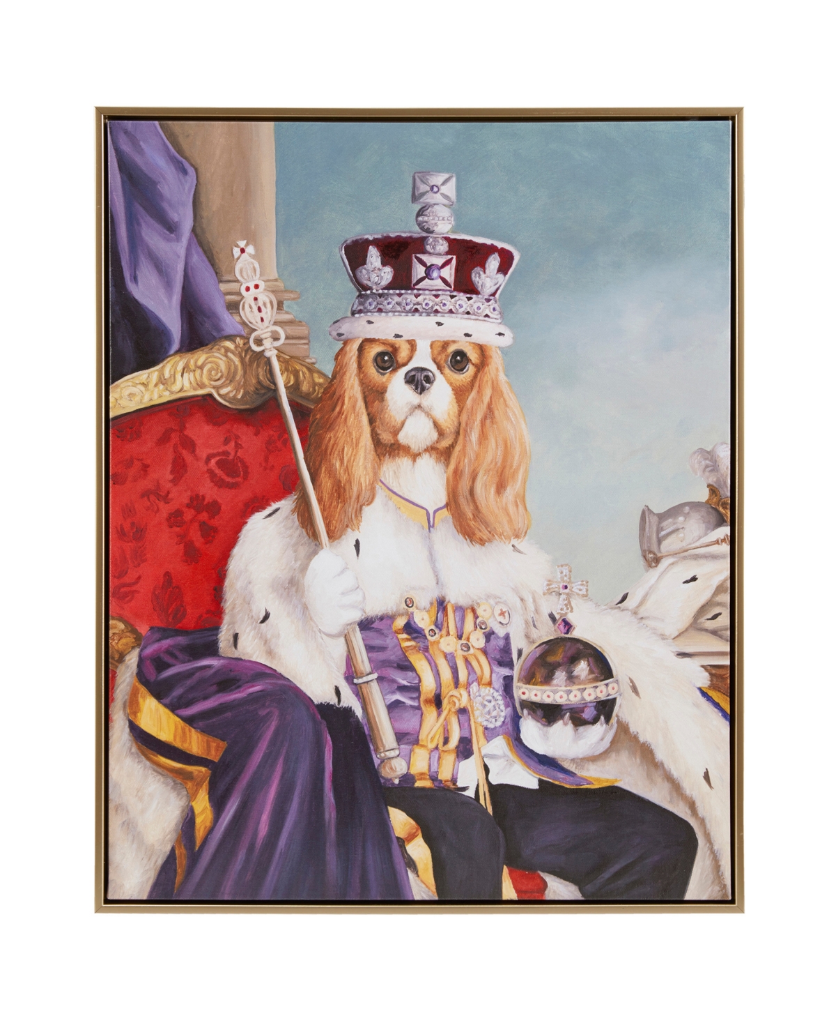 Madison Park Pet Portrait King Charles Spaniel Iii Framed Canvas Wall Art In Open Misce