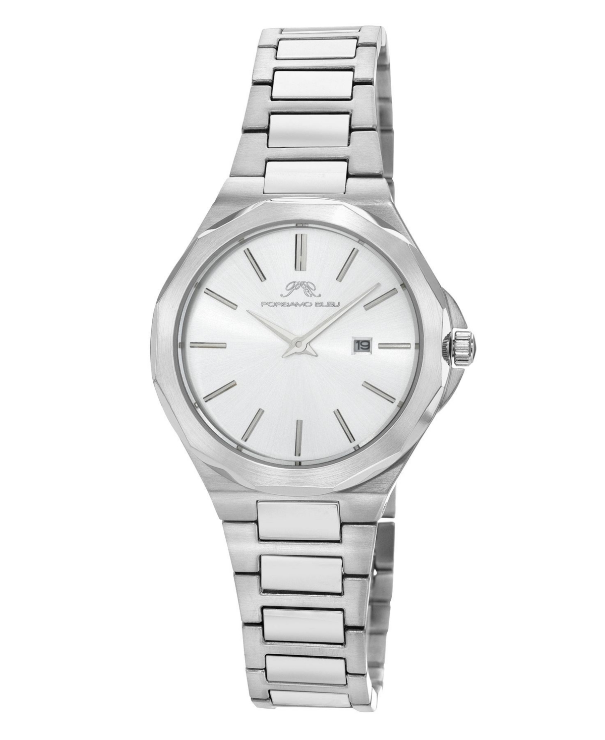 Victoria Stainless Steel Silver Tone Women's Watch 1241AVIS - Silver