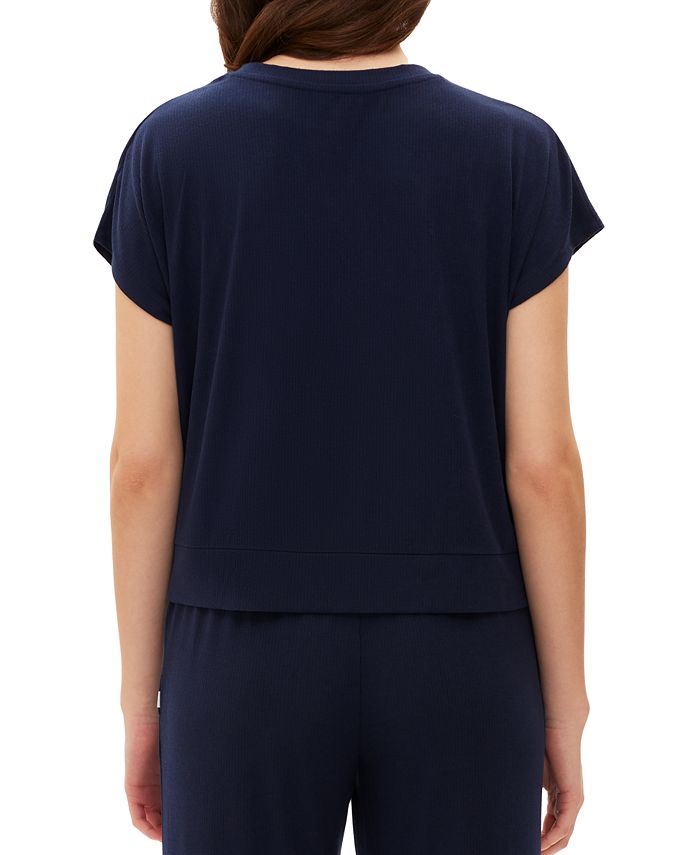 Haut De Pyjama Manches Courtes Passport - Imprimé Fleuri, Taille 1X/XL, Occasion Très Bon état