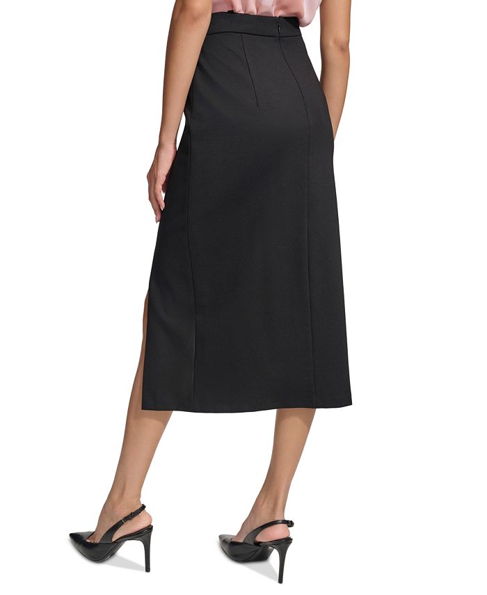 Calvin Klein Women's Side-Slit Midi Pencil Skirt - Macy's