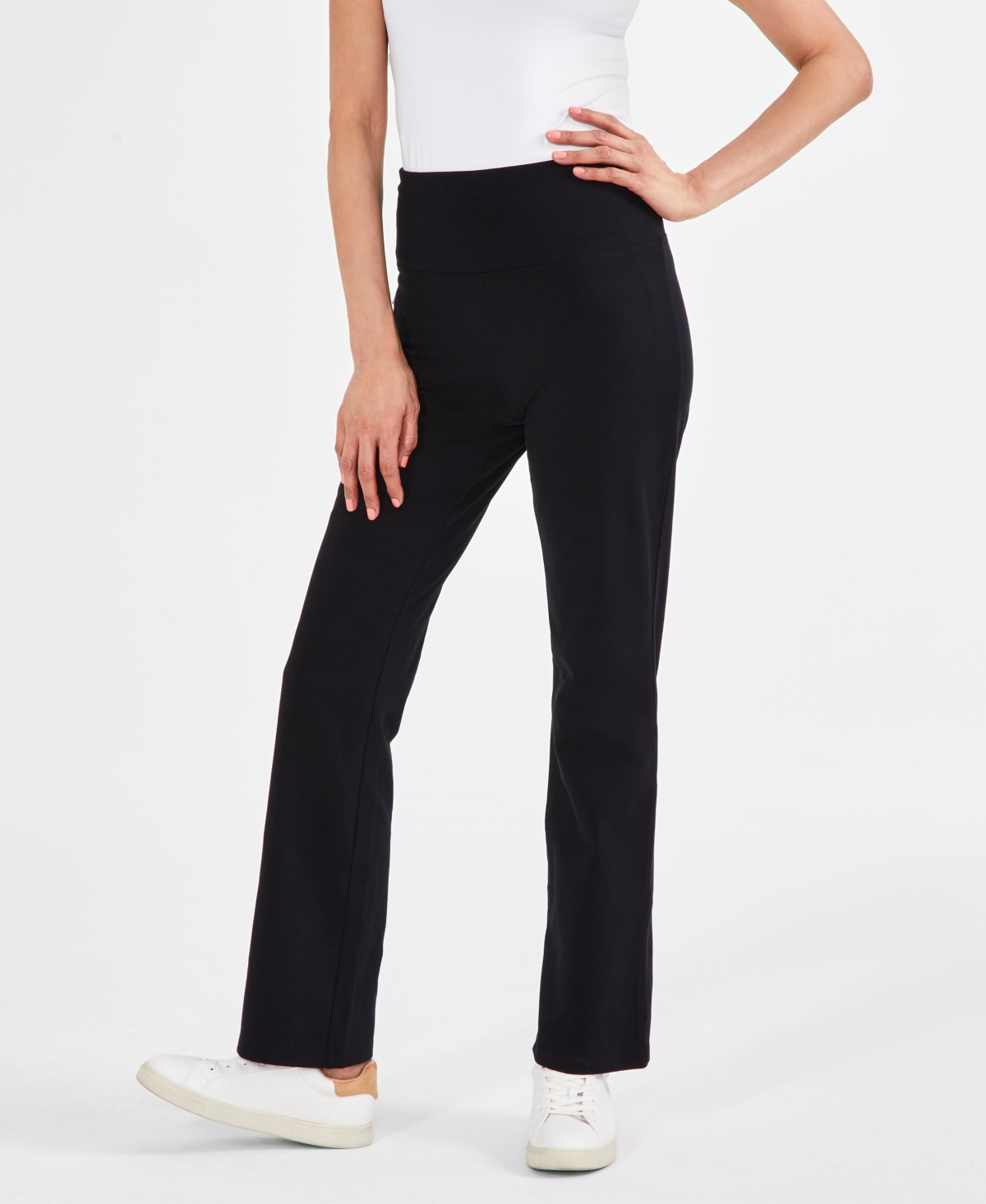 Style & Co Women's High-rise Bootcut Leggings, Created For Macy's In Deep Black