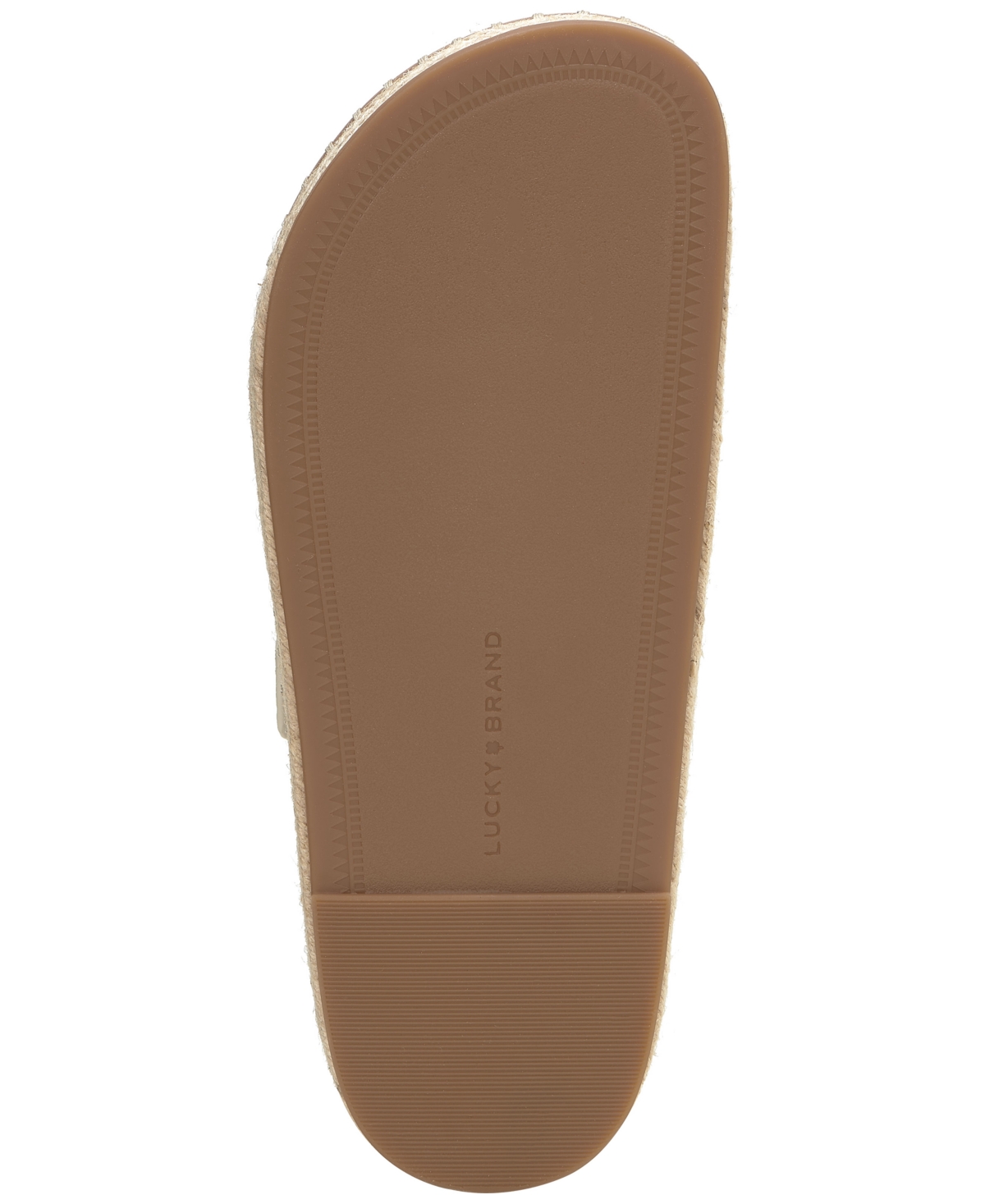 Shop Lucky Brand Women's Umora Espadrille Flatform Sandals In Blanche Leather