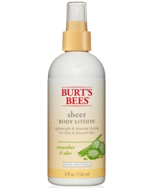 UPC 792850026407 product image for Burt's Bees Cucumber & Aloe Sheer Body Lotion | upcitemdb.com