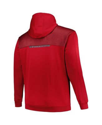 Men's Red Tampa Bay Buccaneers Big and Tall Defender Full-Zip Hoodie
