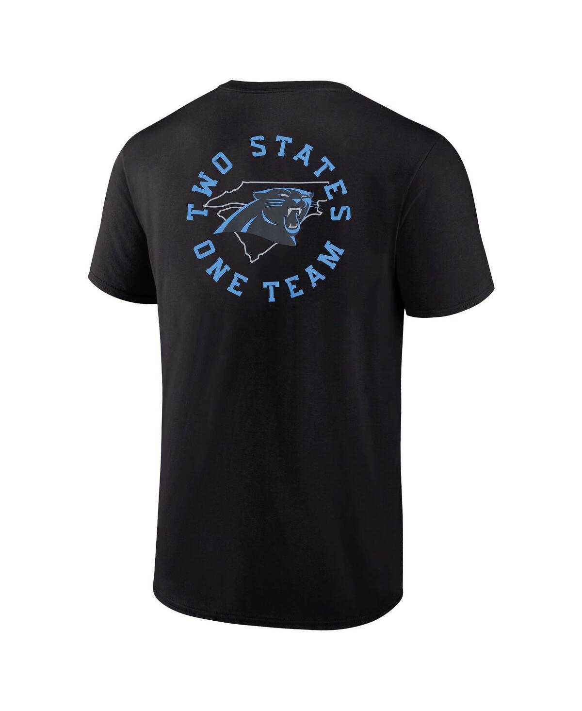 Men's ProfileCarolina Panthers Big and Tall Two-Sided T-shirt - Black