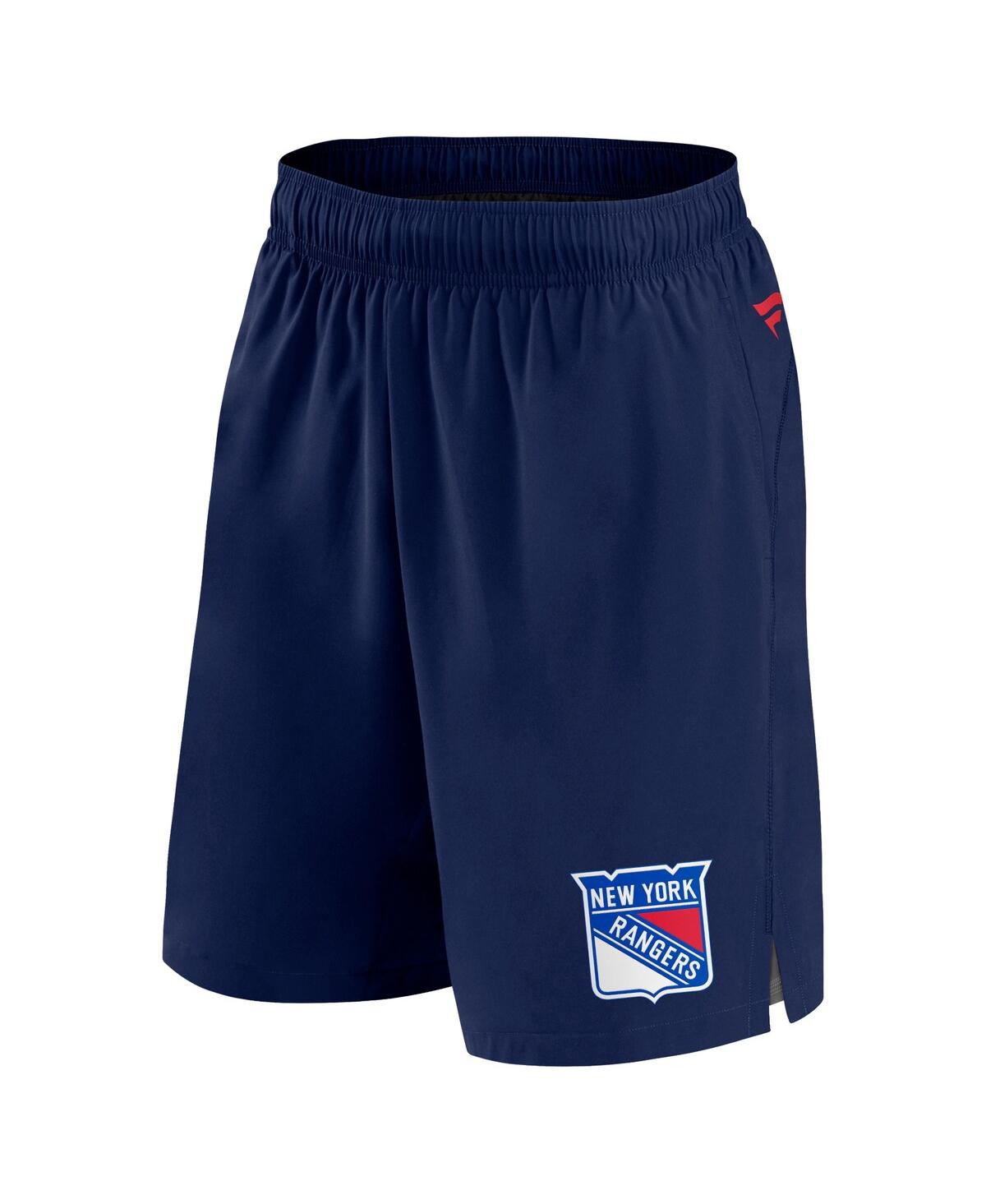 Men's FanaticsNew York Rangers Authentic Pro Tech Shorts - Navy