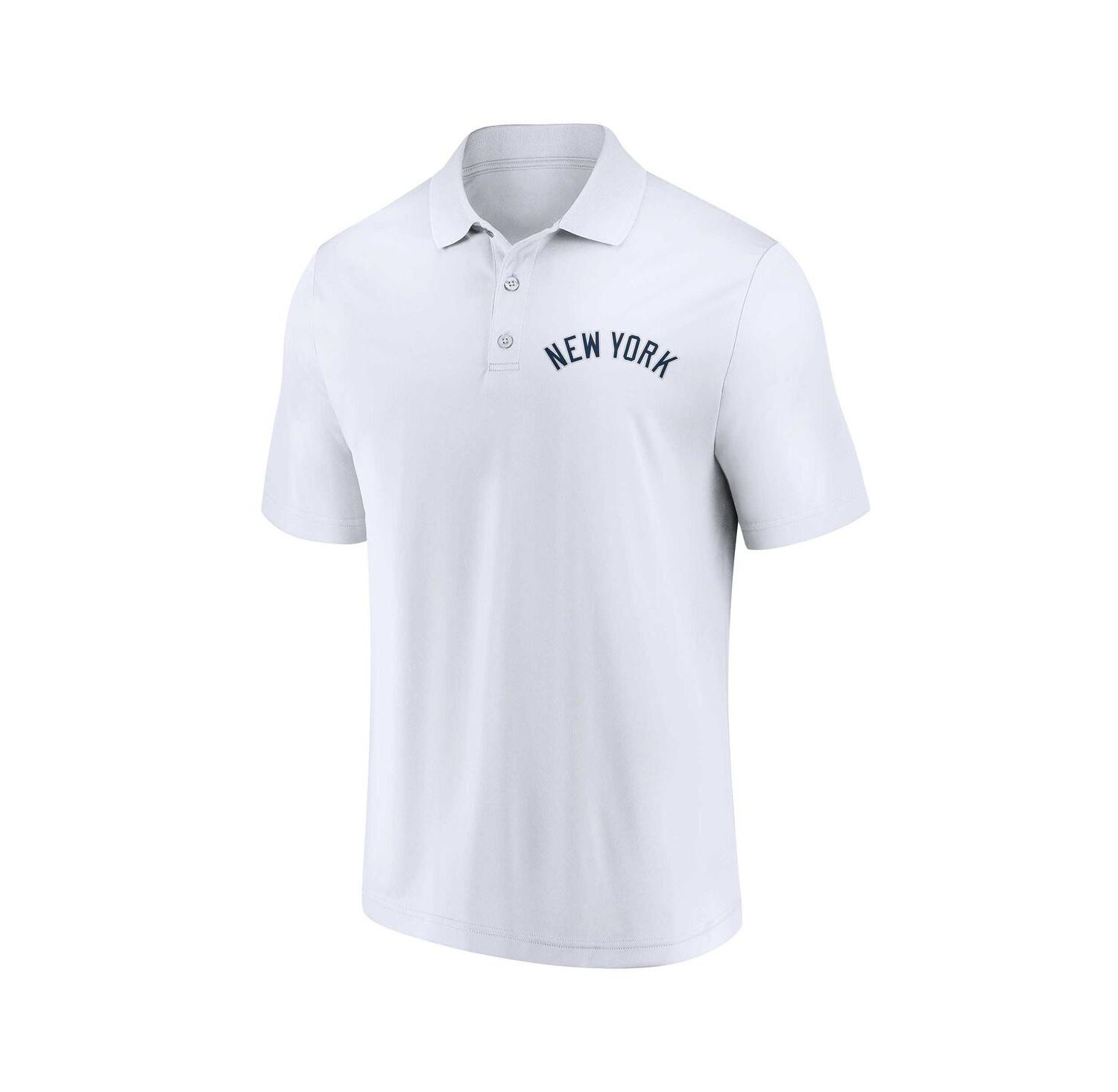 Men's Navy, White New York Yankees Two-Pack Logo Lockup Polo Shirt Set