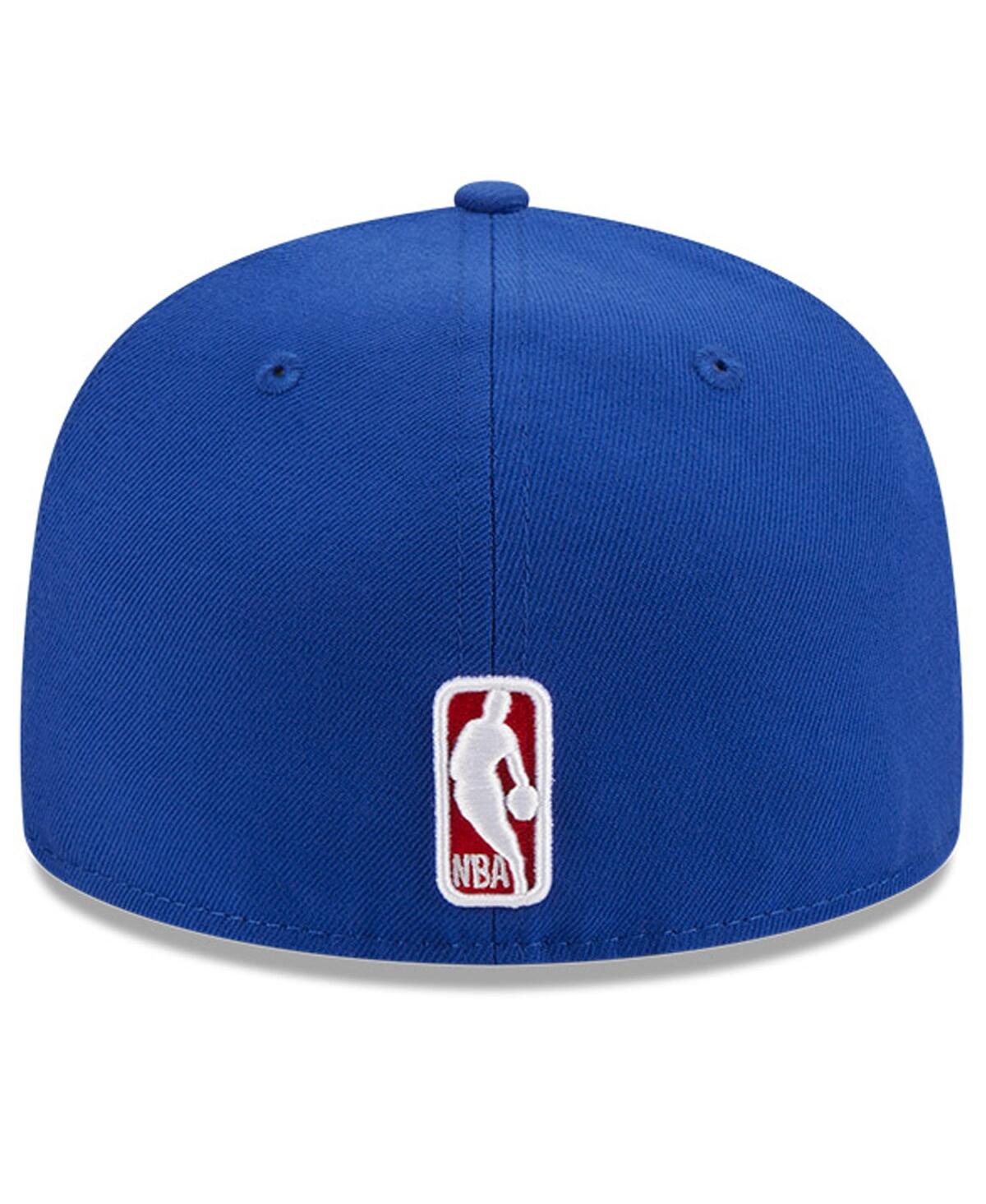 Men's New EraPhiladelphia 76ers Chain stitch Logo Pin 59FIFTY Fitted Hat - Royal
