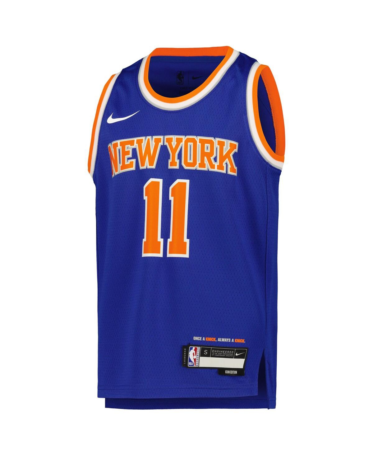 Big Boys Nike Jalen BrunsonNew York Knicks Swingman Jersey - Icon Edition - Blue