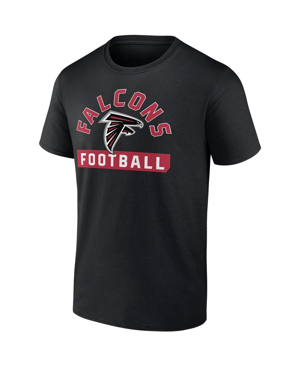 Shop Fanatics Men's  Black, White Atlanta Falcons Two-pack 2023 Schedule T-shirt Combo Set In Black,white