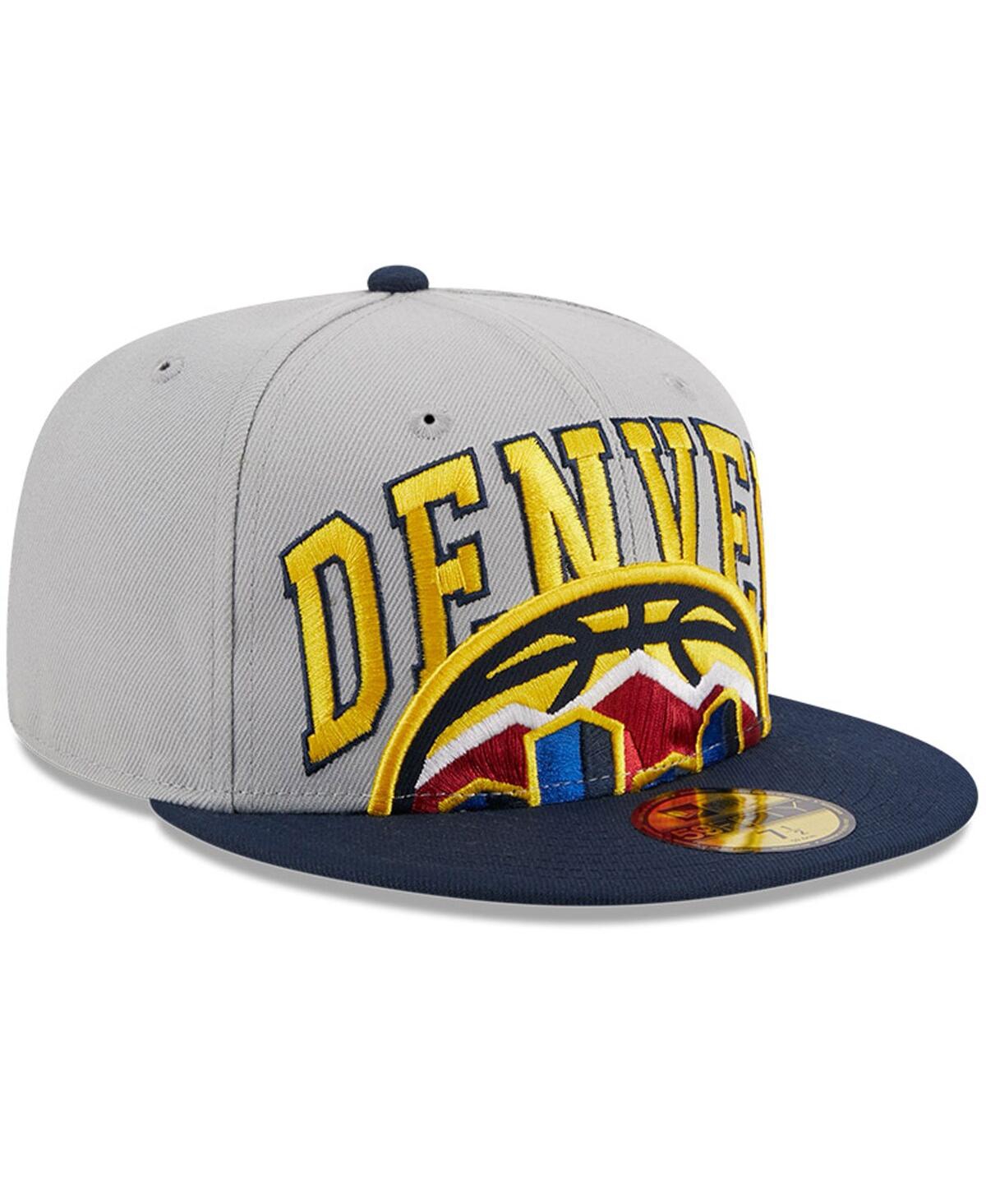 Men's New Era Navy Denver Nuggets Tip-Off Two-Tone 59FIFTY Fitted Hat - Navy