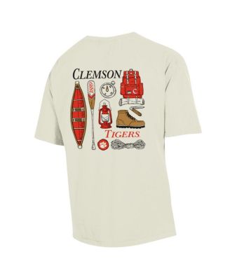 Men's Cream Clemson Tigers Camping Trip T-shirt