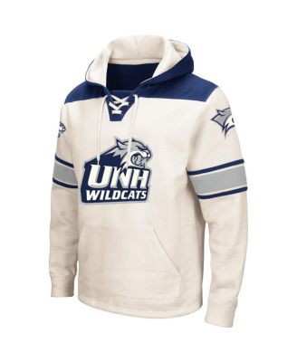 Men's Cream New Hampshire Wildcats 2.0 Lace-Up Pullover Hoodie