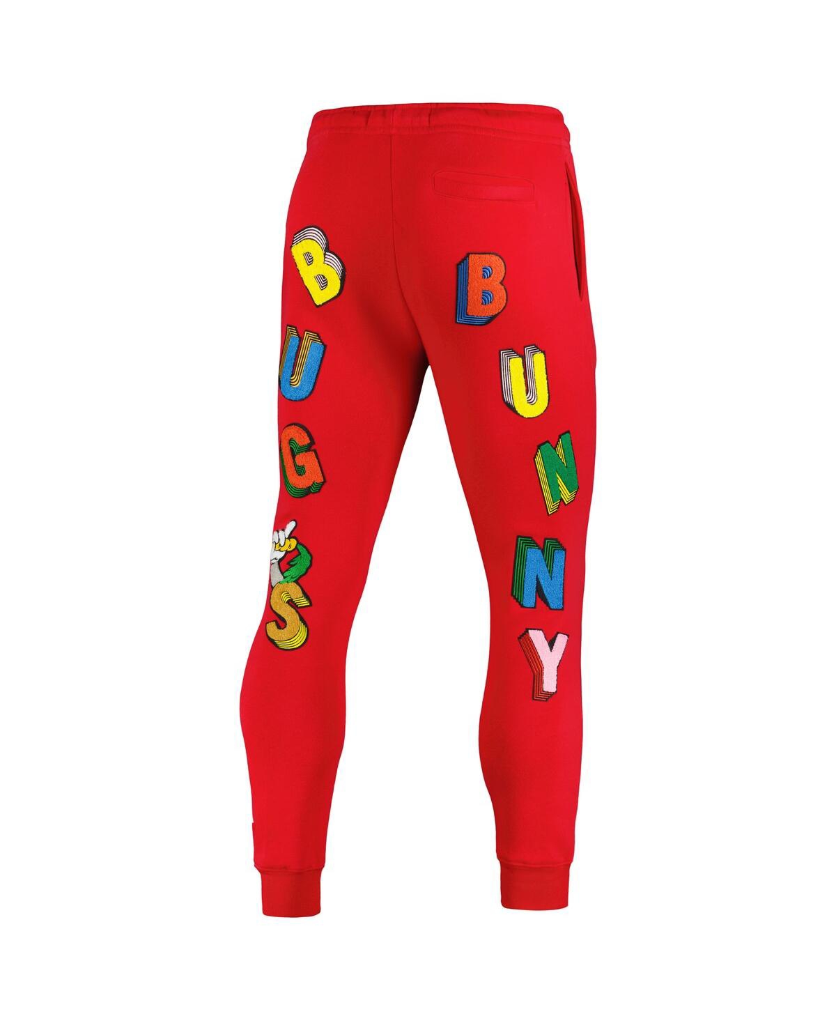 Shop Freeze Max Men's  Bugs Bunny Red Looney Tunes Big Letter Pants