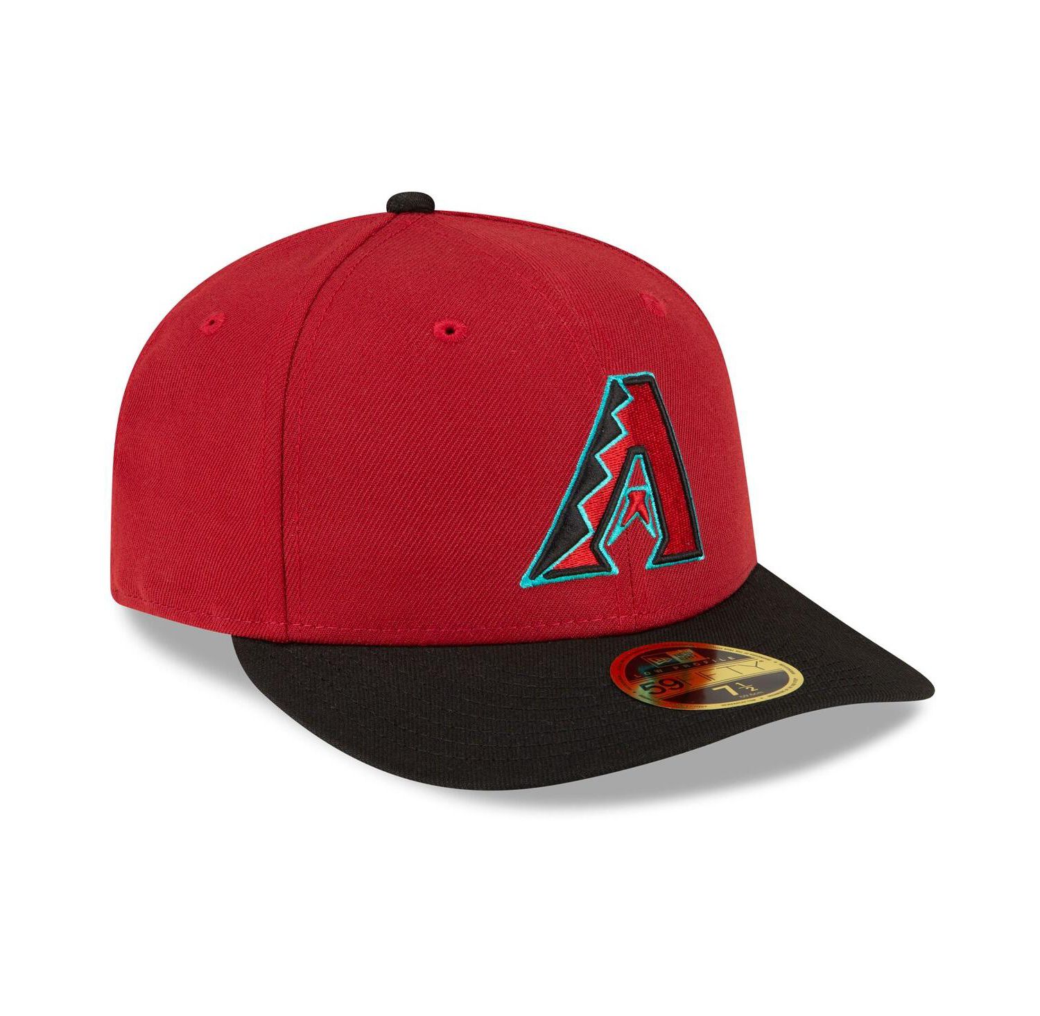 Men's Red, Black Arizona Diamondbacks Home Authentic Collection On-Field Low Profile 59FIFTY Fitted Hat