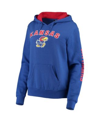Women's Royal Kansas Jayhawks Loud and Proud Pullover Hoodie