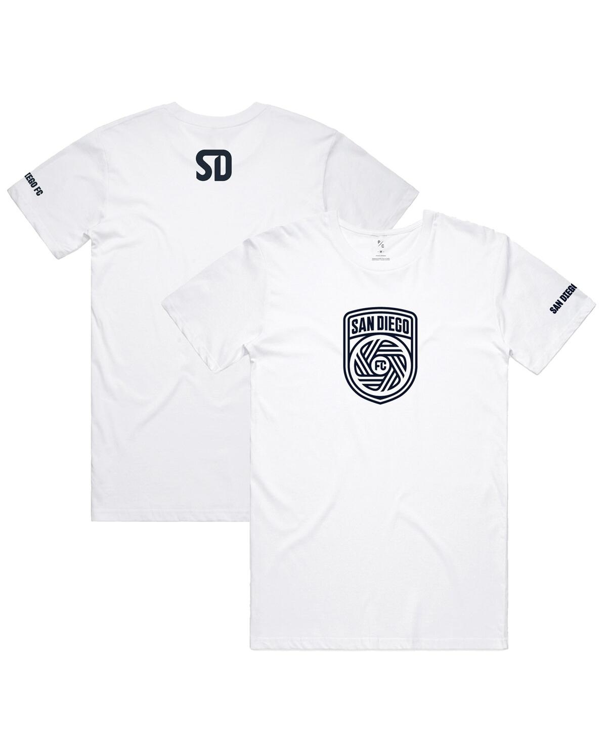 Men's and Women's Peace Collective White San Diego Fc Monochrome T-shirt - White