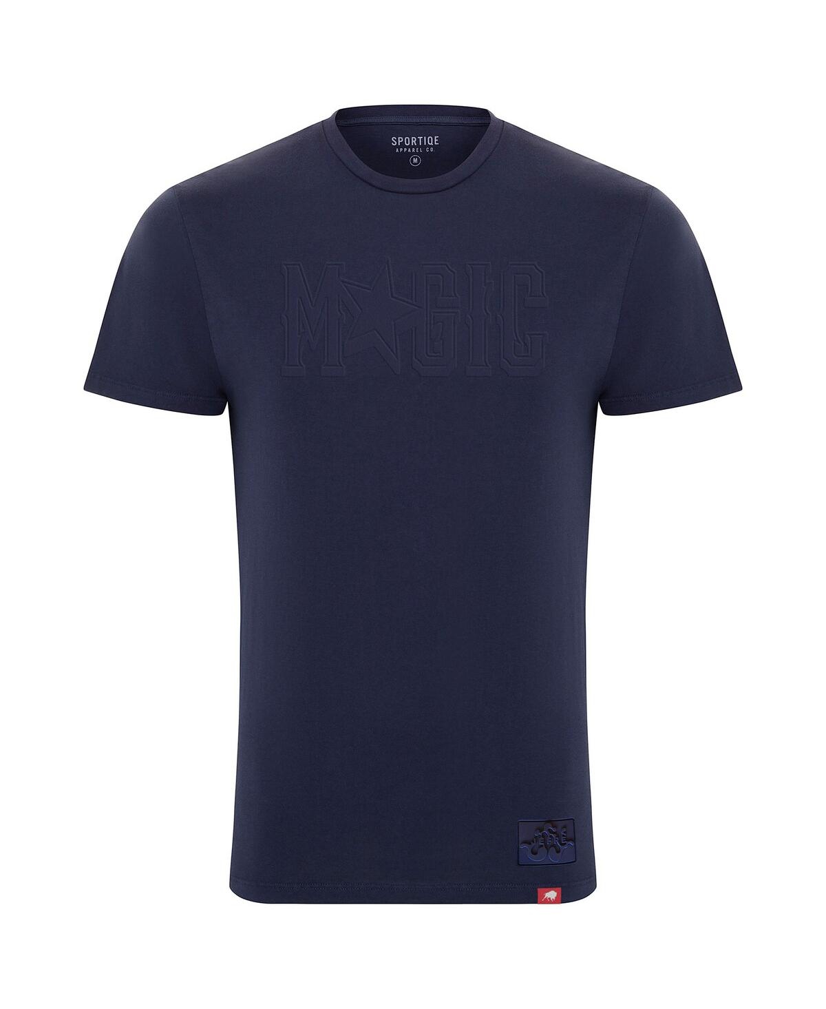 Sportiqe Men's And Women's  Heather Navy Orlando Magic X Jefre 2023/24 City Edition Bingham T-shirt In Heather Navy