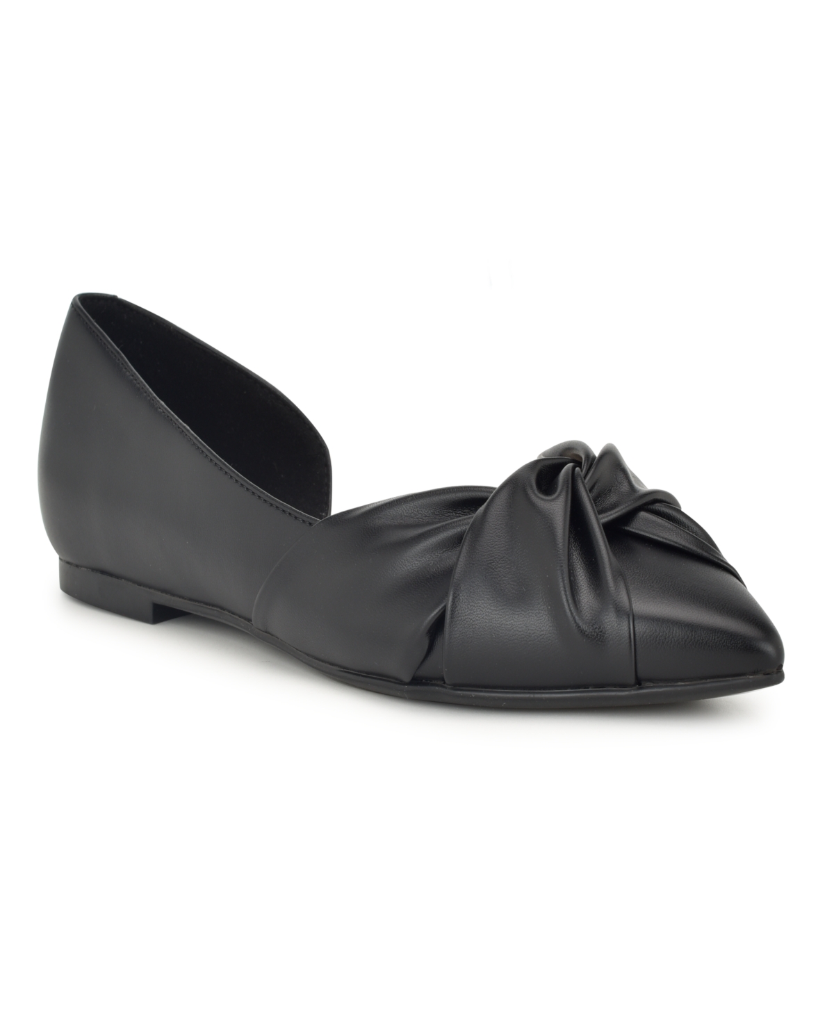 Nine West Women s Briane Slip On Pointy Toe Dress Flats Black Garden Print Multi Textile Smart Closet